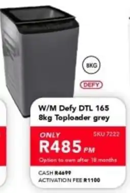 Astra Furnishers Defy W/M DTL 165 Toploader grey offer