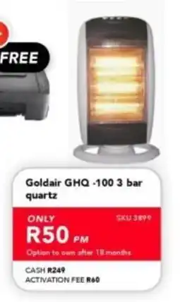 Astra Furnishers Goldair GHQ-100 3 bar quartz offer