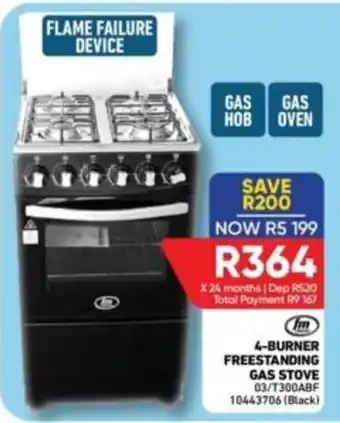 Im 4-Burner Freestanding Gas Stove