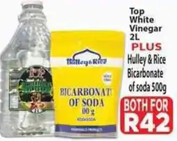 Supa Store Top White Vinegar PLUS Hulley & Rice Bicarbonate of soda offer