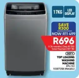 Furnmart DEFY TOP LOADING WASHING MACHINE offer