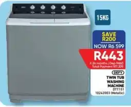 Furnmart DEFY TWIN TUB WASHING MACHINE offer