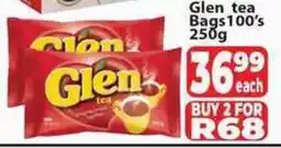 Supa Store Glen tea Bags100's offer