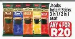 Supa Store Jacobs Instant Sticks 3 in 1/2 in 1 Assorted offer