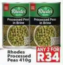 Supa Store Rhodes Processed Peas offer