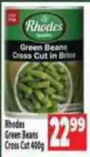 Supa Store Rhodes Green Beans Cross Cut offer