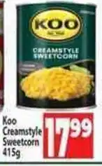 Supa Store Koo Creamstyle Sweetcorn offer