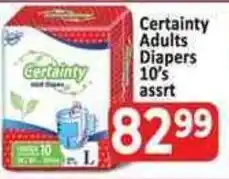 Supa Store Certainty Adults Diapers offer