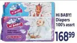 Supa Store Hi BABY! Diapers 100's assort offer