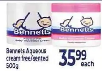 Supa Store Bennetts Aqueous Cream offer