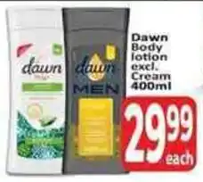 Supa Store Dawn Body lotion excl. Cream offer
