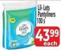 Supa Store Lil-Lets Pantyliners offer