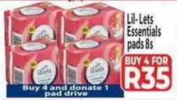 Supa Store Lil-Lets Essentials pads offer