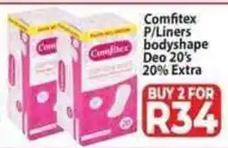 Supa Store Comfitex P/Liners bodyshape Deo 20's offer
