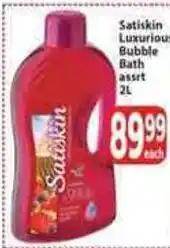 Supa Store Satiskin Luxurious Bubble Bath offer