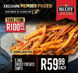 Bluff Meat Supply Bluff Sweet Potato Chips offer