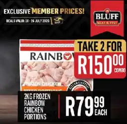 Bluff Meat Supply Rainbow Frozen Chicken Portions offer