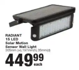 Build It RADIANT 15 LED Solar Motion Sensor Wall Light offer