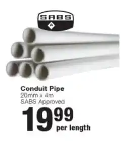 Build It Conduit Pipe SABS offer