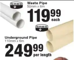 Build It SABS Waste Pipe offer