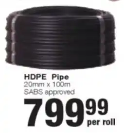 Build It HDPE Pipe offer