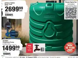 Build It AFRICA TANKS Water Tank offer