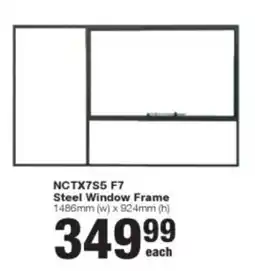 Build It NCTX7S5 F7 Steel Window Frame offer