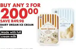 Woolworths DAIRY DREAM ICE CREAM offer