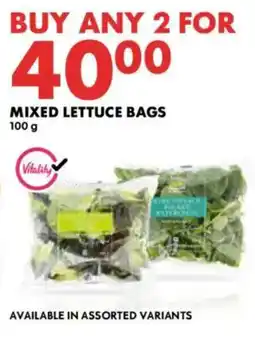 Woolworths Mixed Lettuce Bags Vitality offer