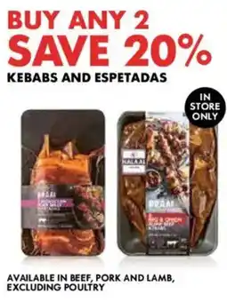 Woolworths Kebabs and Espetadas offer