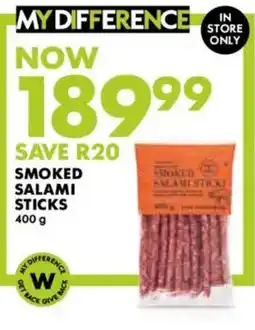 Woolworths Smoked Salami Sticks offer
