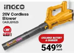 Mica INGCO 20V Cordless Blower offer