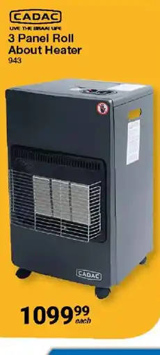 Mica CADAC 3 Panel Roll About Heater offer