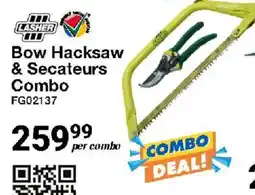Mica Lasher Bow Hacksaw & Secateurs Combo offer