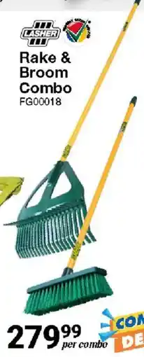 Mica Lasher Rake & Broom Combo offer