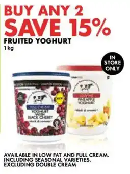 Woolworths Fruited Yoghurt offer