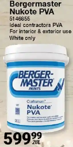 Mica Bergermaster Nukote PVA offer