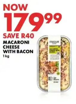 Woolworths Italian Macaroni Cheese with Bacon offer