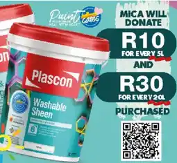 Mica Plascon Washable Sheen offer