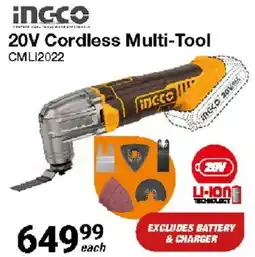 Mica INGCO 20V Cordless Multi-Tool offer