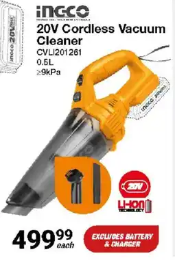 Mica Ingco 20V Cordless Vacuum offer