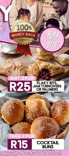 Take 'n Pay Flaky Bits, Jam Turnovers or Palmiers offer