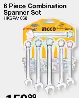 Mica 6 Piece Combination Spanner Set ingco offer