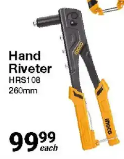 Mica Hand Riveter HRS108 offer