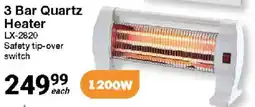 Mica 3 Bar Quartz Heater LX-2820 offer
