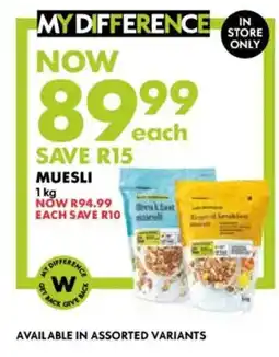 Woolworths Muesli offer