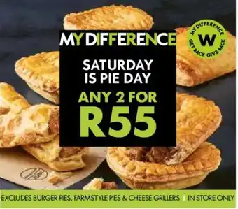 Woolworths Pie offer