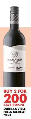 Woolworths Durbanville Hills Merlot offer
