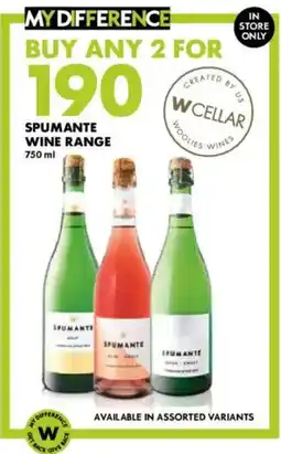 Woolworths Spumante Wine Range Assorted offer