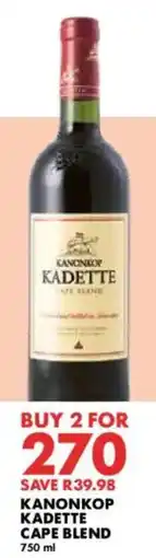 Woolworths Kanonkop Kadette Cape Blend offer